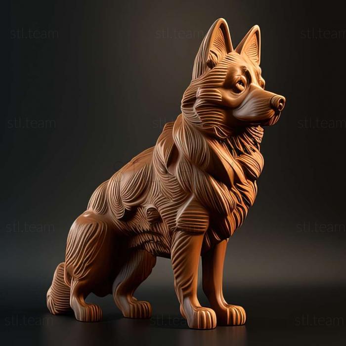 3D model Croatian Shepherd dog (STL)